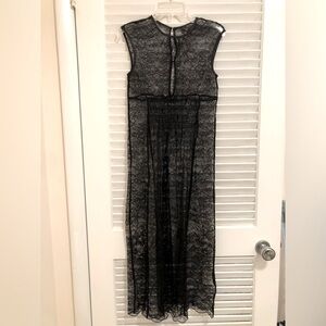 BCBG Maxazria Black Lace Slip Dress